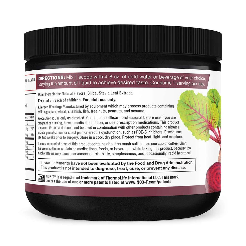 Force Factor Total Beets Energy Powder Pomegranate Berry - 7.5 oz (Pack of 12)