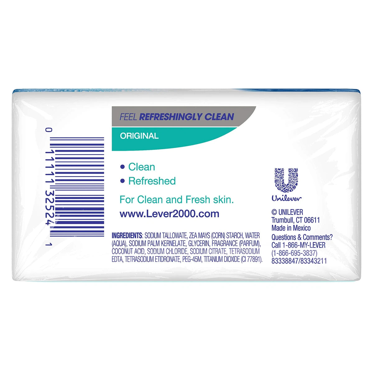 Lever 2000 Bar Soap Original Perfectly Fresh 4.5Oz Bars (Pack of 24)