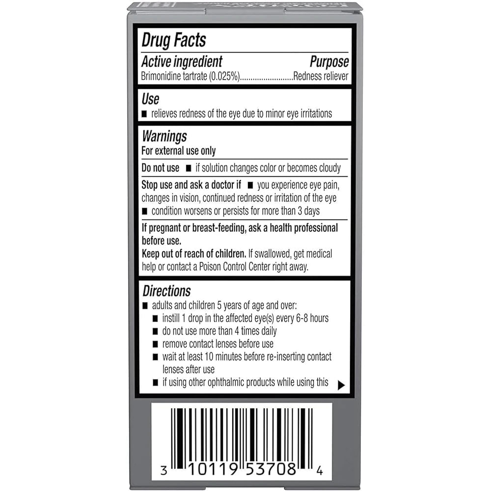 Lumify Eye Drops for Redness Relief - 2.5ml 0.08 fl Oz (Pack of 24)