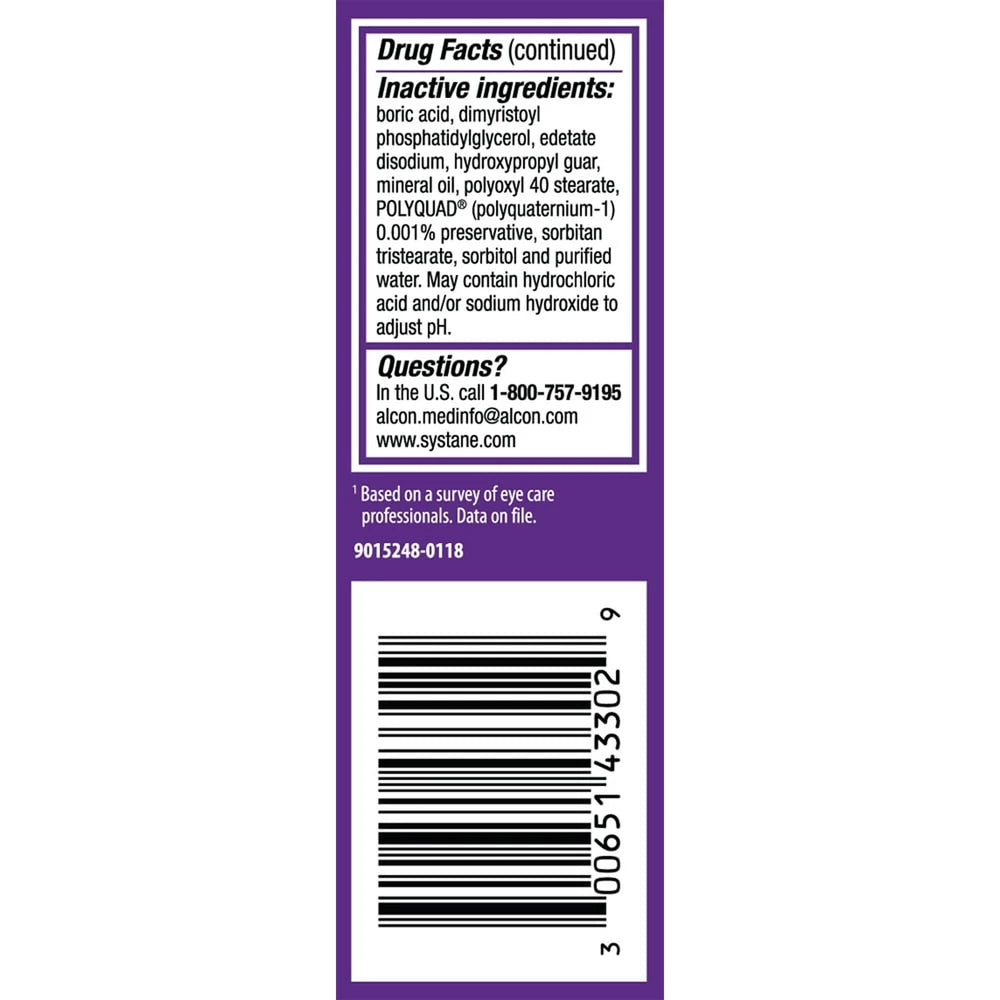 Systane Gel Lubricant Eye Drops - 0.34 Fl Oz (Pack Of 24)