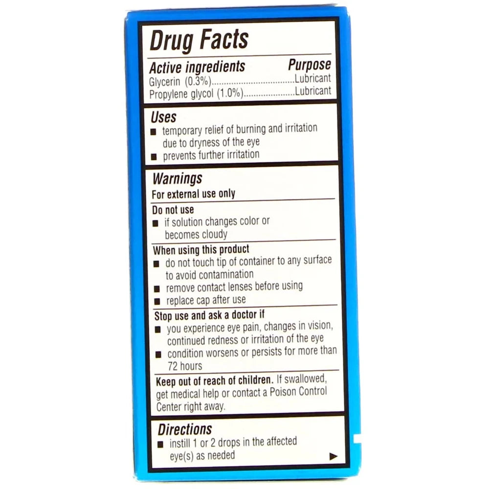 Bausch & Lomb Eye Drops For Dry Eyes & Redness Relief, Transparent, 0.5 Fl Oz (P (Pack Of 24)
