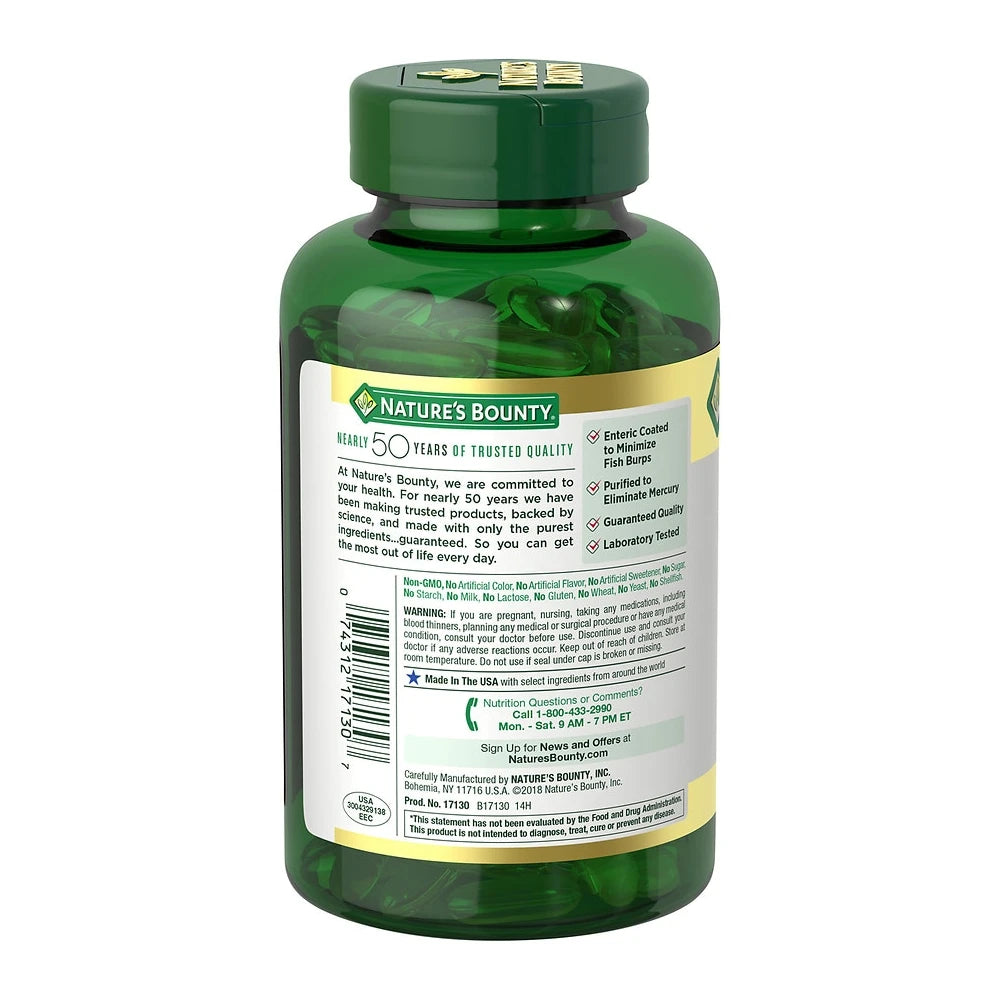 Nature s Bounty Fish Oil Softgels Double Strength 2400 Mg 90 Ct (Pack of 24)