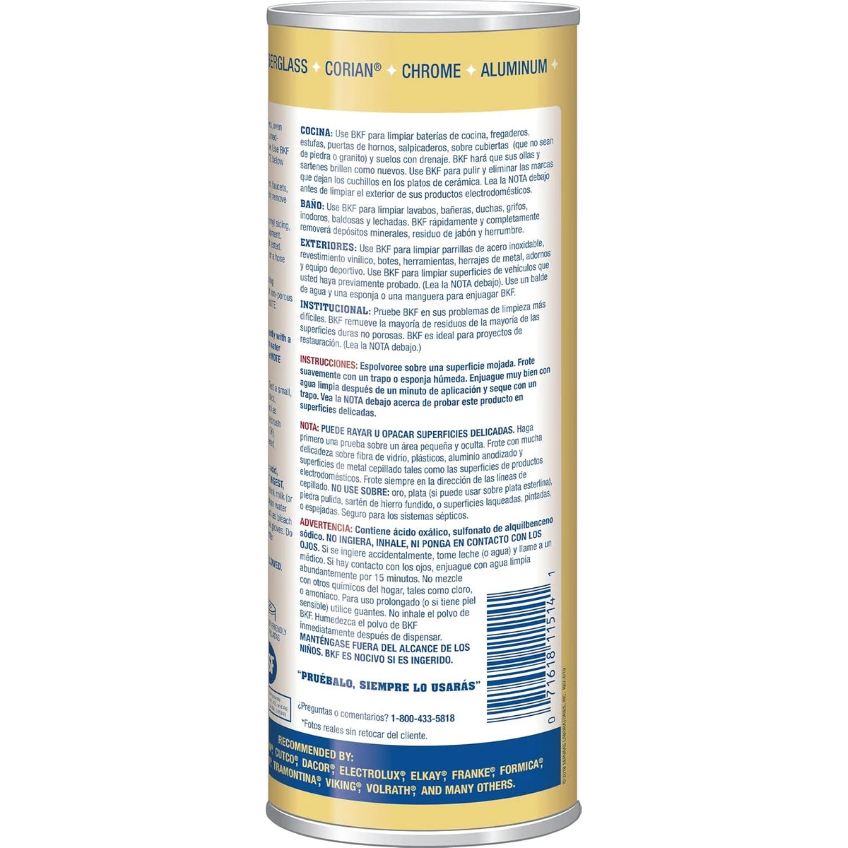 Bar Keepers Friend Multipurpose Household Cleanser And Polish 21Oz (Pack of 12)