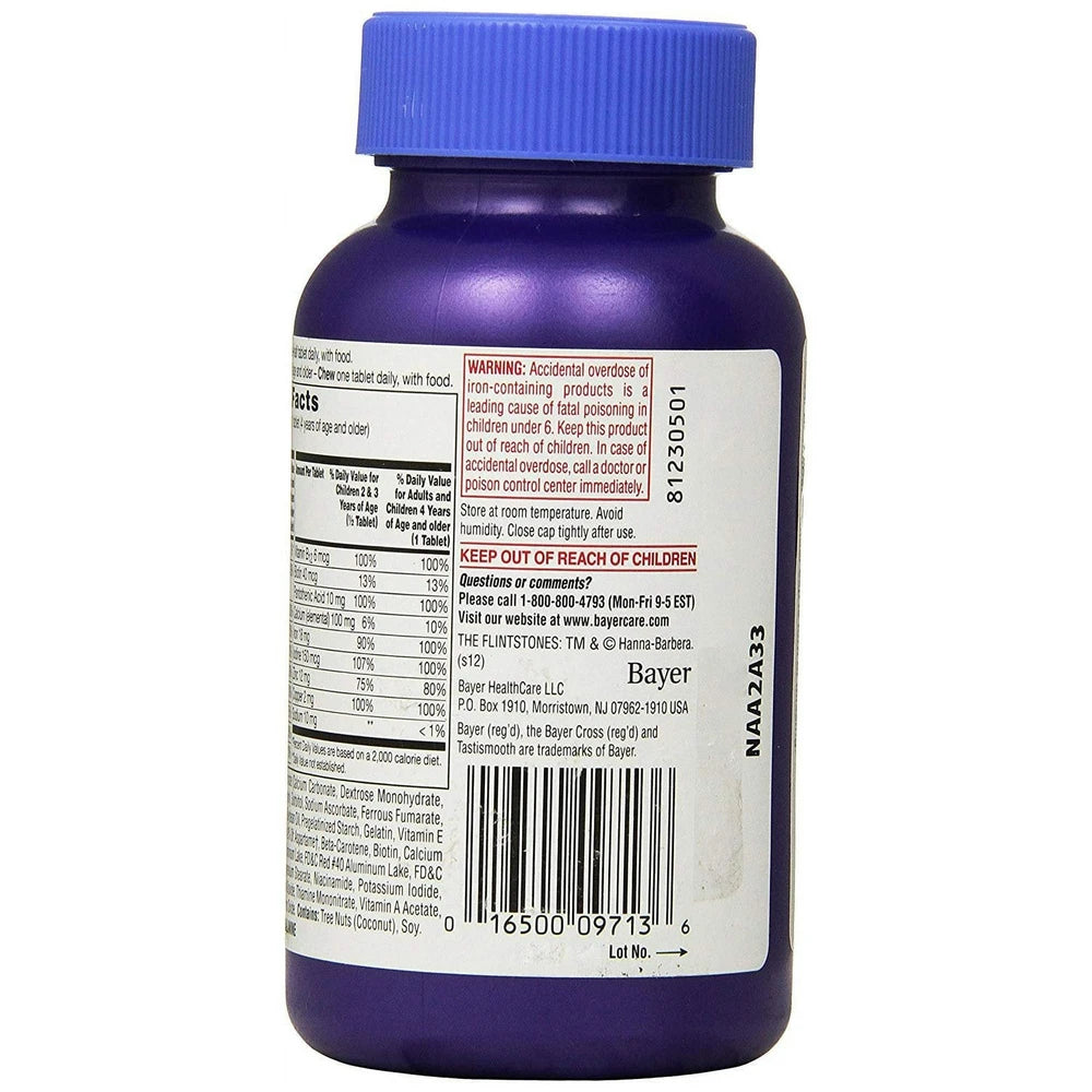 Flintstones Children's Complete Multivitamin Chewable Tablets, 150 Count (Pack of 24)