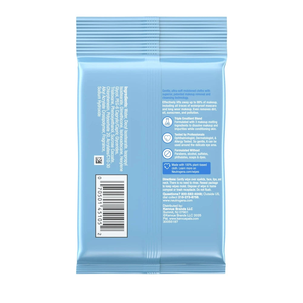 Neutrogena Make-Up Remover Cleansing Towelettes, 7 Count (B01N2RPKN) 2.24 Oz (Pack of 24)