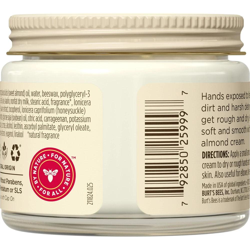 Burt's Bees Almond Milk Beeswax Hand Crème, 2 Oz (Pack of 32)