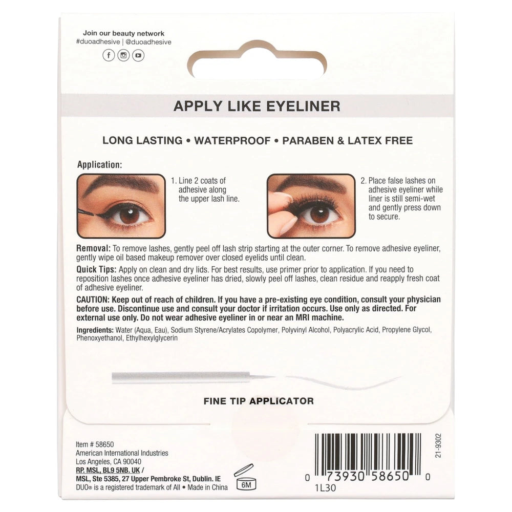 Duo Line It Lash It Adhesive Eyeliner - Clear - 0.12Oz (Pack Of 36)