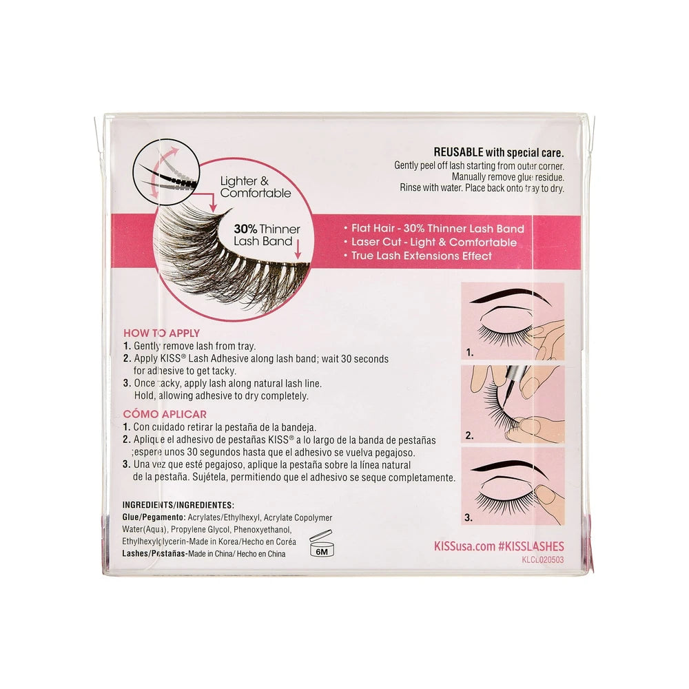 KISS Products Lash Couture Luxtensions False Eyelashes - Royal Silk (Pack of 36)