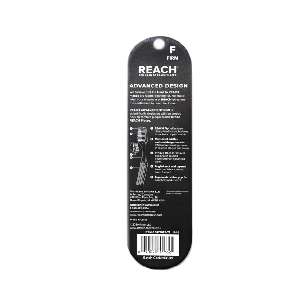 (Pack of 3) Reach Advanced Design Toothbrushes Firm Bristles (Pack of 72)