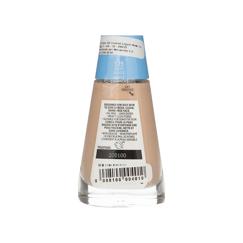 COVERGIRL Clean Matte Liquid Foundation Buff Beige 525, 1fl Oz (Pack of 72)