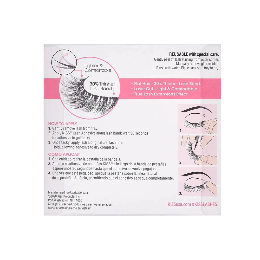 Kiss Extensions Collection Lashes Russian Volume EXL03 - Lot of 2 Packages (Pack of 108)