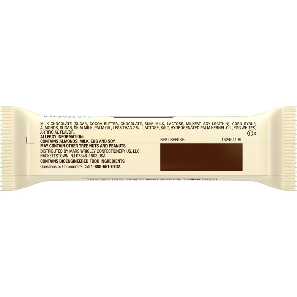 Snickers Milk Chocolate Caramel Almonds Nougat Candy Bar 1.76 Oz (Pack of 288)