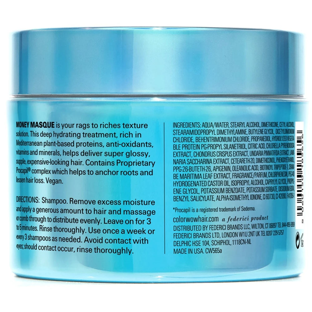 Color Wow Money Masque – Deep hydrating conditioning treatment created with cele 7.5 Oz (Pack of 6)