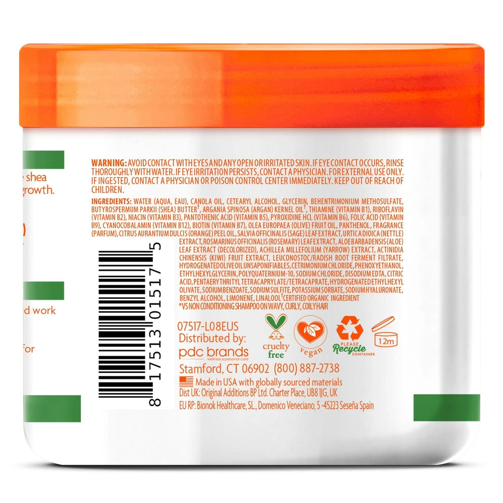 Cantu Argan Oil Moisturizing & Repairing Leave-in Conditioning Cream (Pack of 12) 16 Fl. Oz