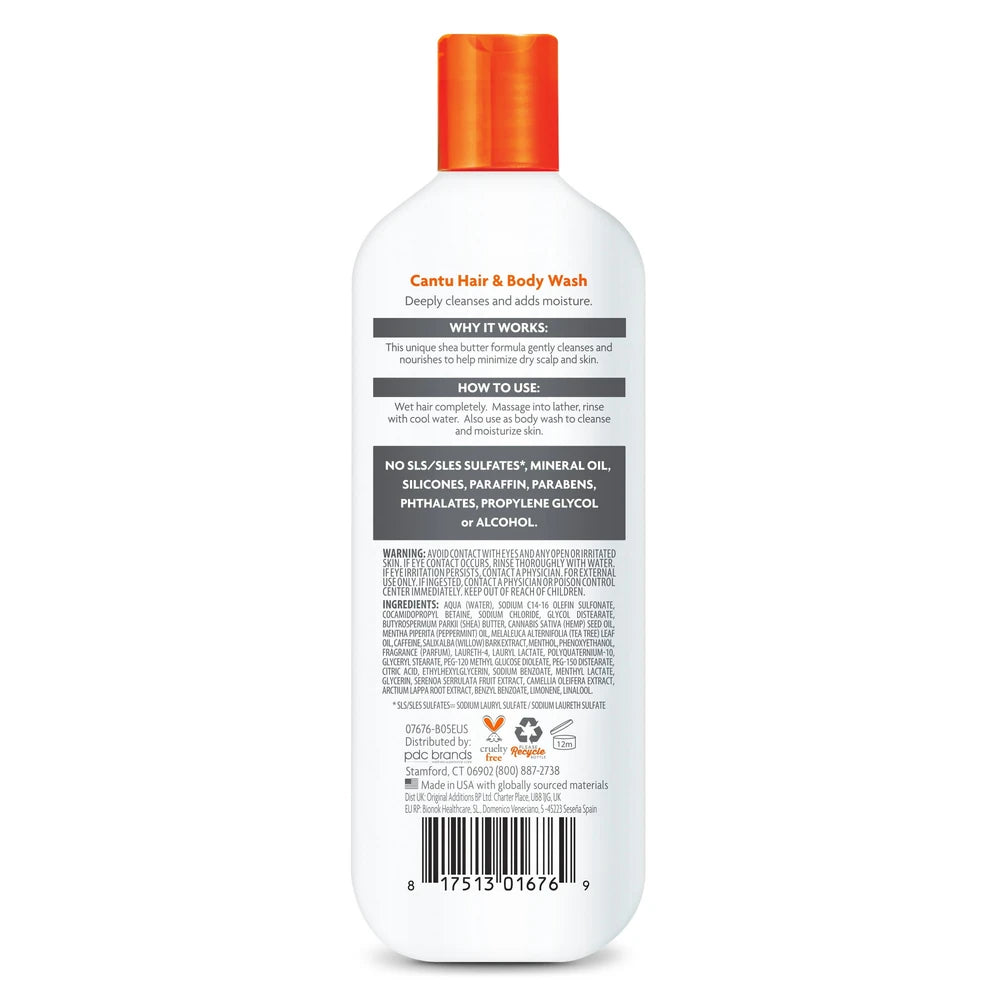 Cantu Mens 3-in-1 Shampoo Conditioner Bodywash 13.5 Oz (B01LTIAUA6) (Pack of 12)