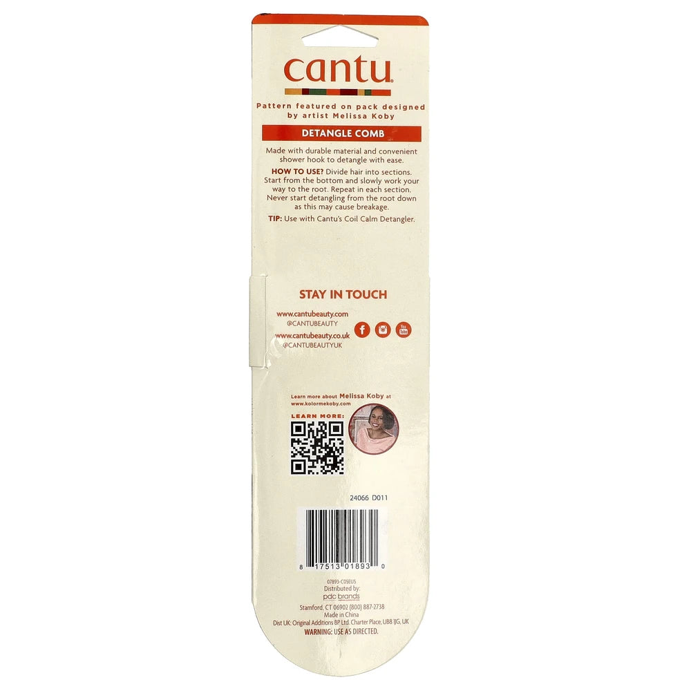 Cantu Sturdy Detangle Comb 1 Count (Pack of 36)