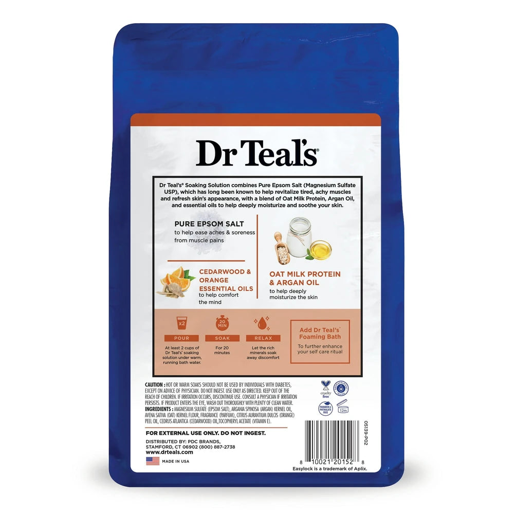 Dr Teal's Pure Epsom Salt 48 Oz (Pack of 4)