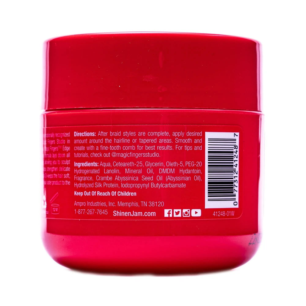 Ampro Shine 'n Jam Magic Fingers Edge Hair Gel - 4oz 4 oz (Pack of 6)