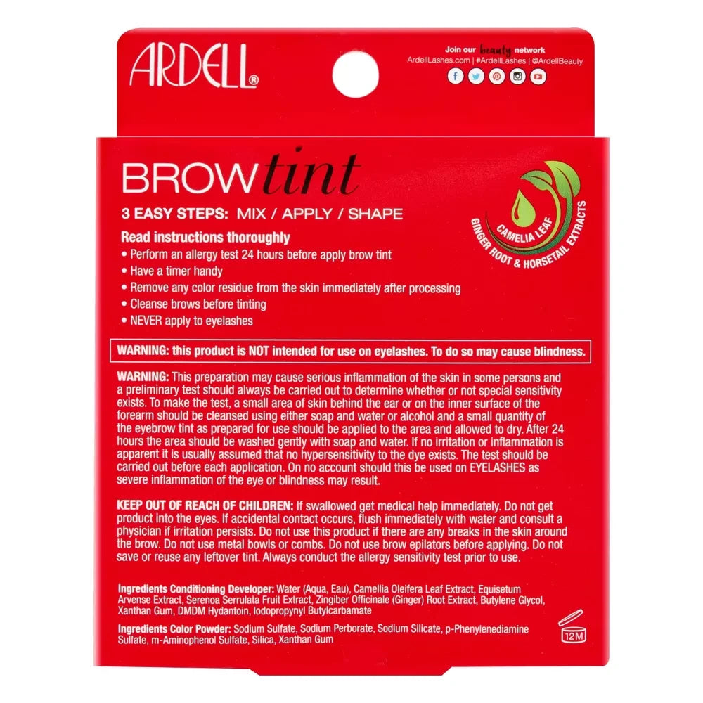 Ardell Brow Tint Kit - Soft Black nan (Pack of 36)