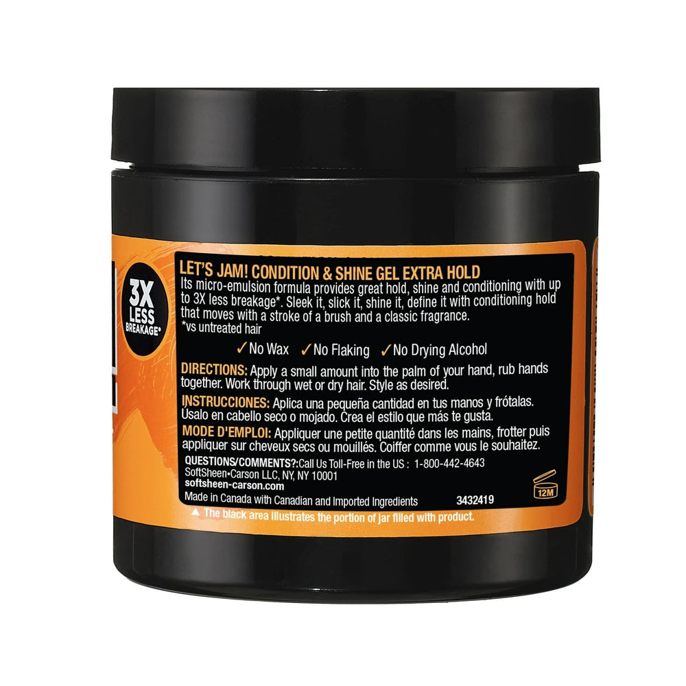 SoftSheen-Carson Let s Jam! Shining and Conditioning Hair Gel Extra Hold 4.4 o 4.4 Oz (Pack of 6)