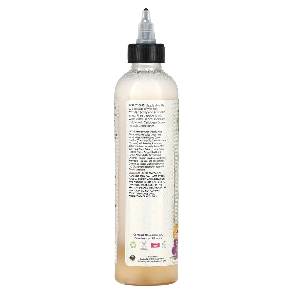 Alikay Naturals Milk Shampoo Caribbean Coconut 8 fl oz (237 ml) 8 Oz (Pack of 12)