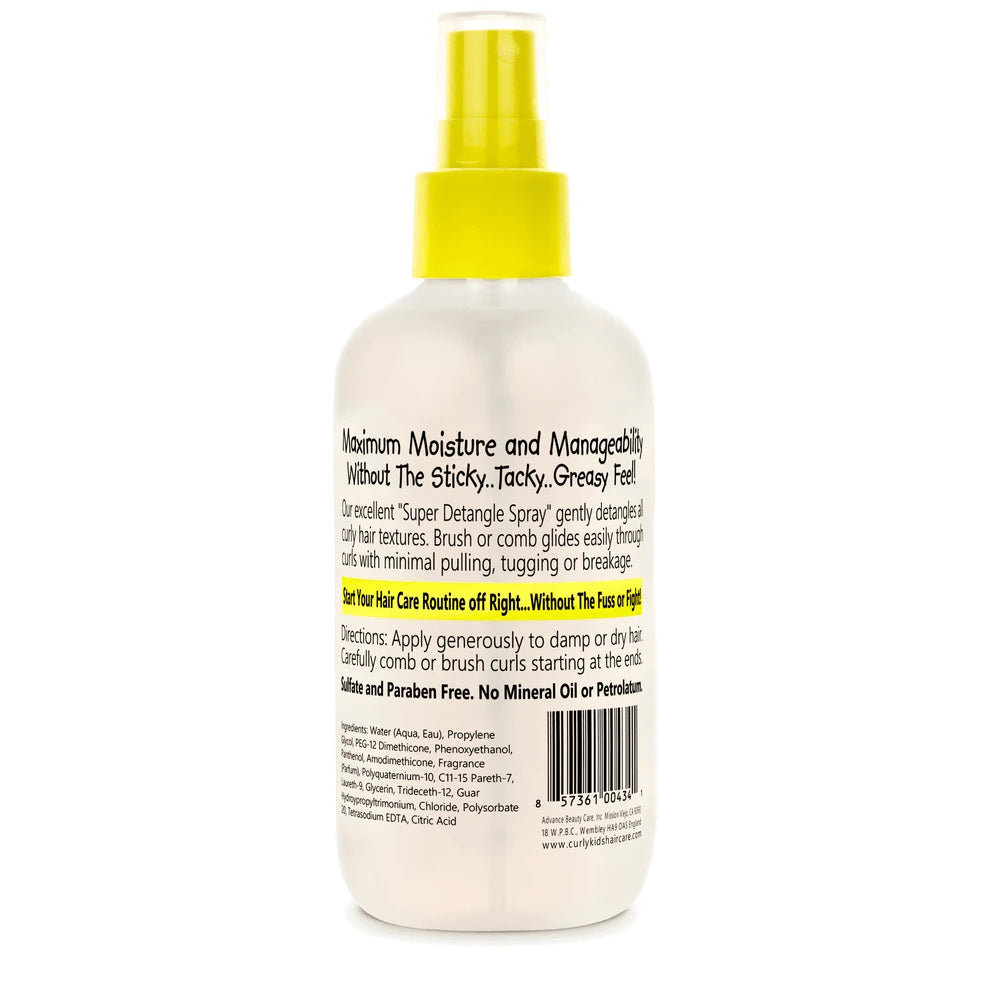 Curly Kids Super Detangling Spray 6.0 oz Child Unisex 6 Fl. Oz (Pack of 6)