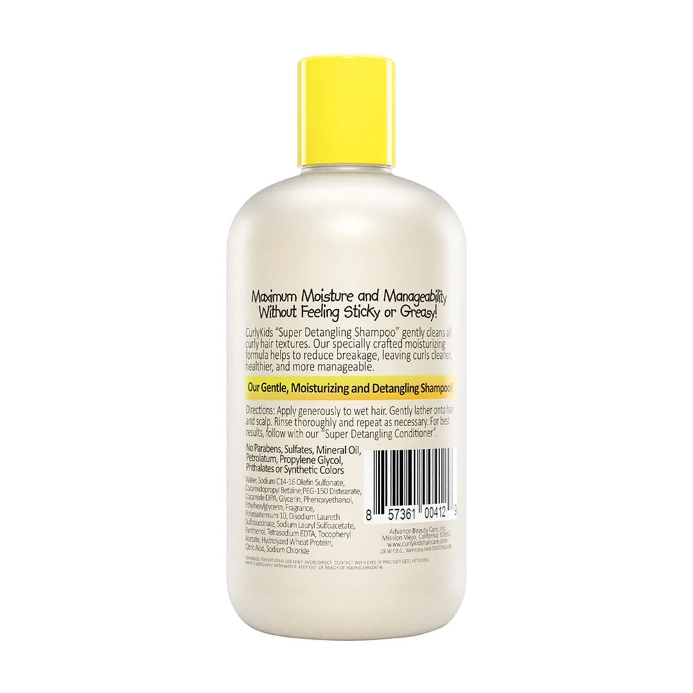 Curly Kids - Mixed Texture Hair Care Super Detangle Shampoo 12 Fl. Oz (Pack of 6)