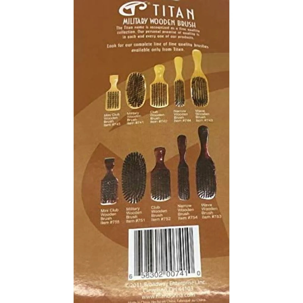 Titan Milit Brush Hrd Brstl Nat 1 Pound nan (Pack of 24)