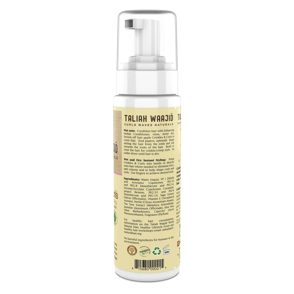 Taliah Waajid Black Earth Products Crinkles and Curls Natural Hair and Loc Styli 8 Fl. Oz (Pack of 6)