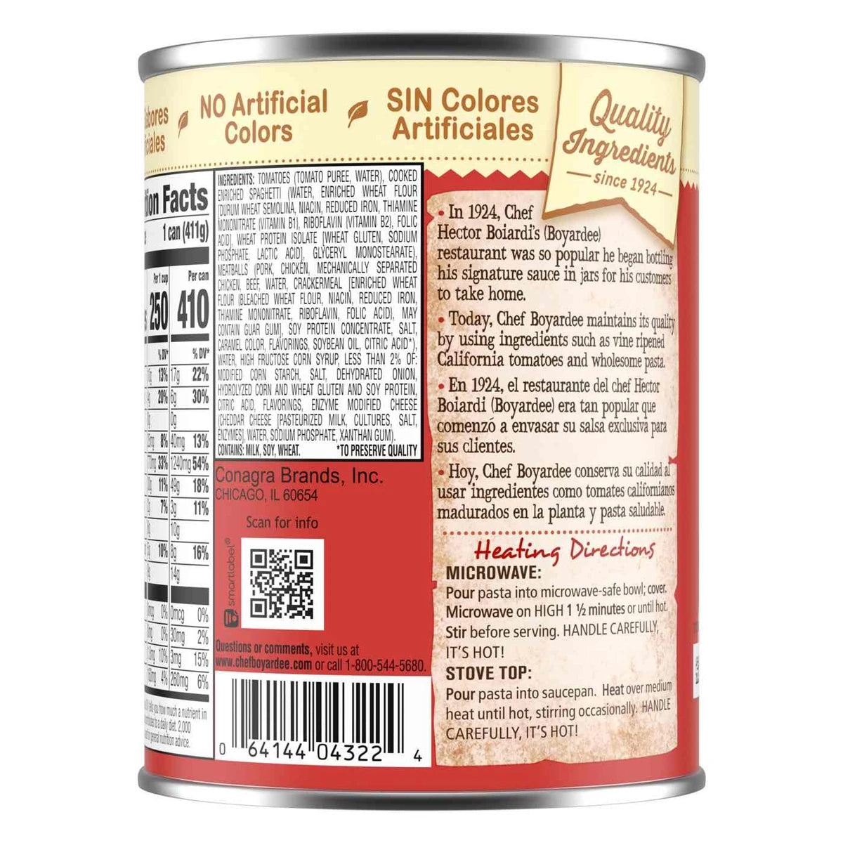 Chef Boyardee Spaghetti and Meatballs 14.5Oz (Pack of 24)