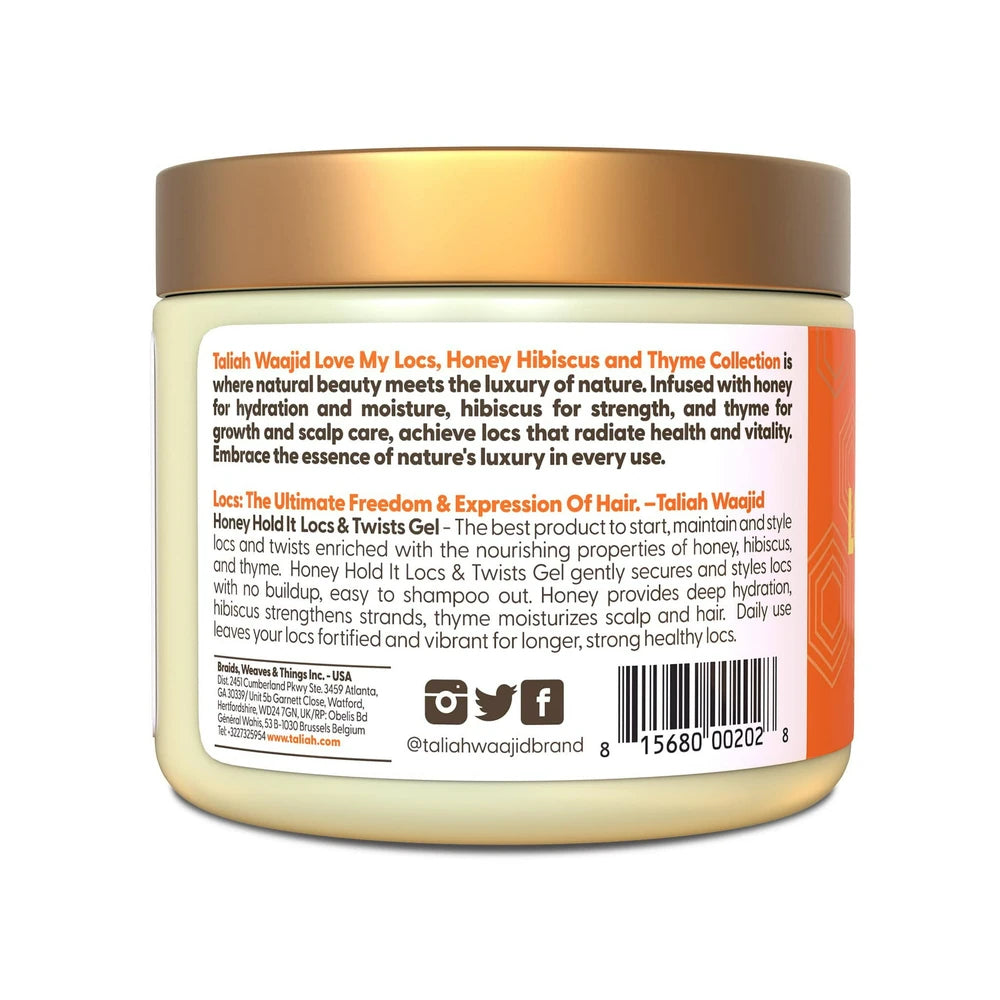 Taliah Waajid Love My Locs Honey Hold It Hair Styling Gel with Honey 16 oz. 1 16 Fl. Oz (Pack of 6)