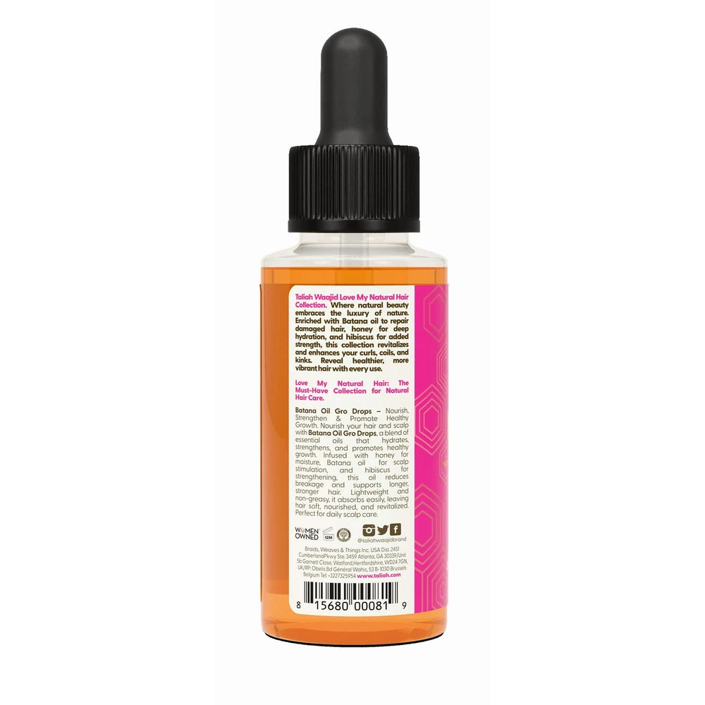 Taliah Waajid Love My Natural Hair Batana Oil Gro Drops 2oz 2 Fl. Oz (Pack of 12)