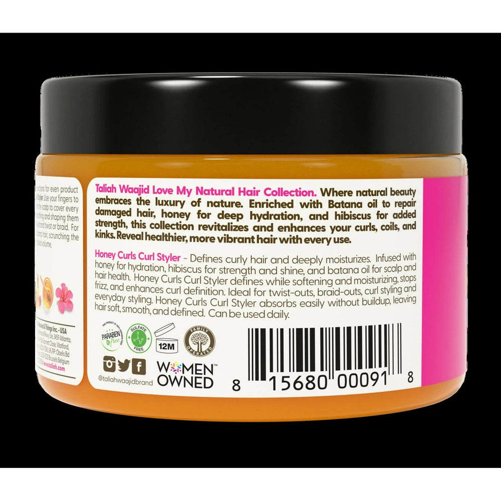 Taliah Waajid Love My Natural Hair Honey Curls Curl Styler with Batana Oil Hone 12 Fl. Oz (Pack of 6)