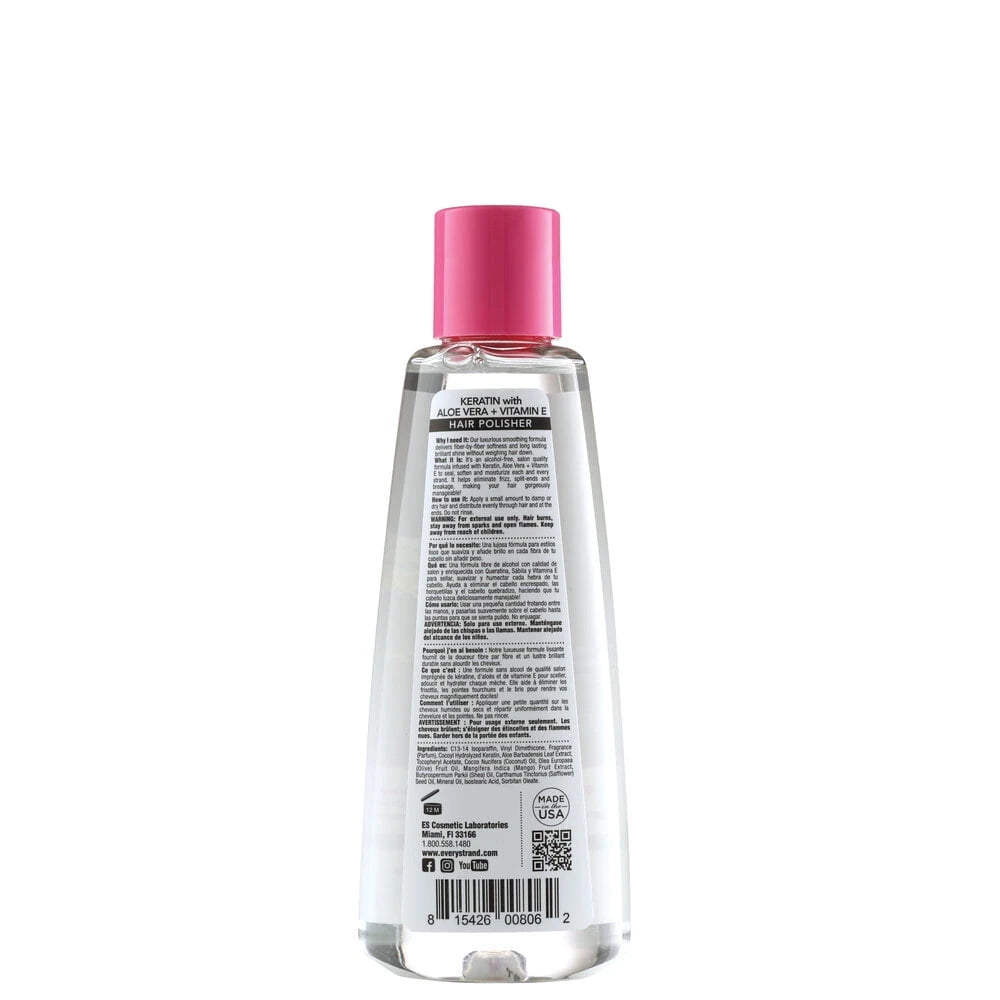 Every Strand Keratin with Aloe Vera + Vitamin E Hair Polisher 6oz. All Hair Ty 6 Fl. Oz (Pack of 6)