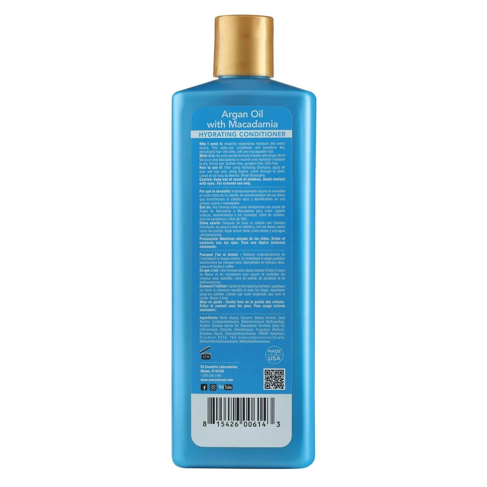 Every Strand Argan Conditioner 13.5 oz. All Hair Types Moisturizing 13.5 Fl. Oz (Pack of 6)