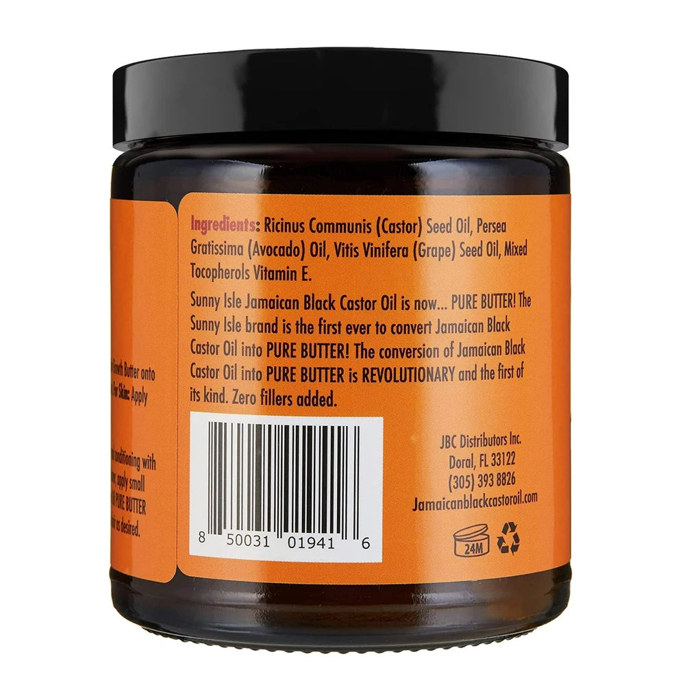 Sunny Isle Jamaican Black Castor Oil Root Repair Growth Butter - 8 oz (Pack of 6)