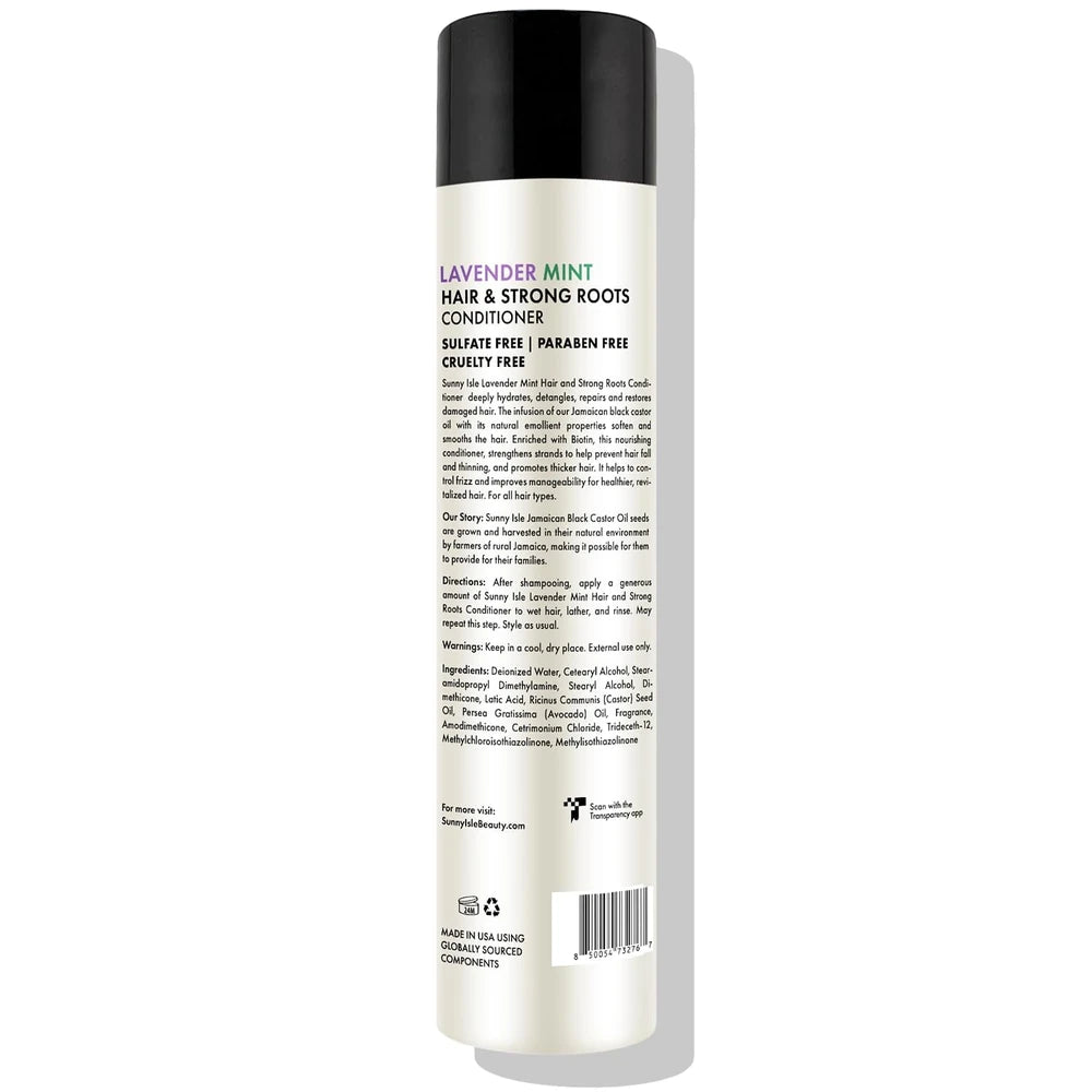 Sunny Isle Lavender Mint Hair and Strong Roots Conditioner 10.1oz (Pack of 6)