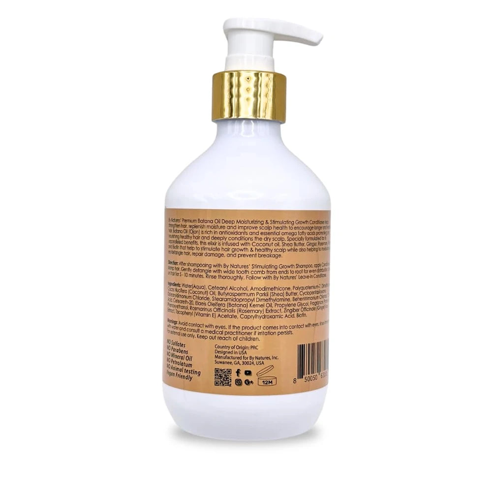 By Natures Batana Oil Moisturizing & Stimulating Growth Conditioner 12 fl.oz (Pack of 4)