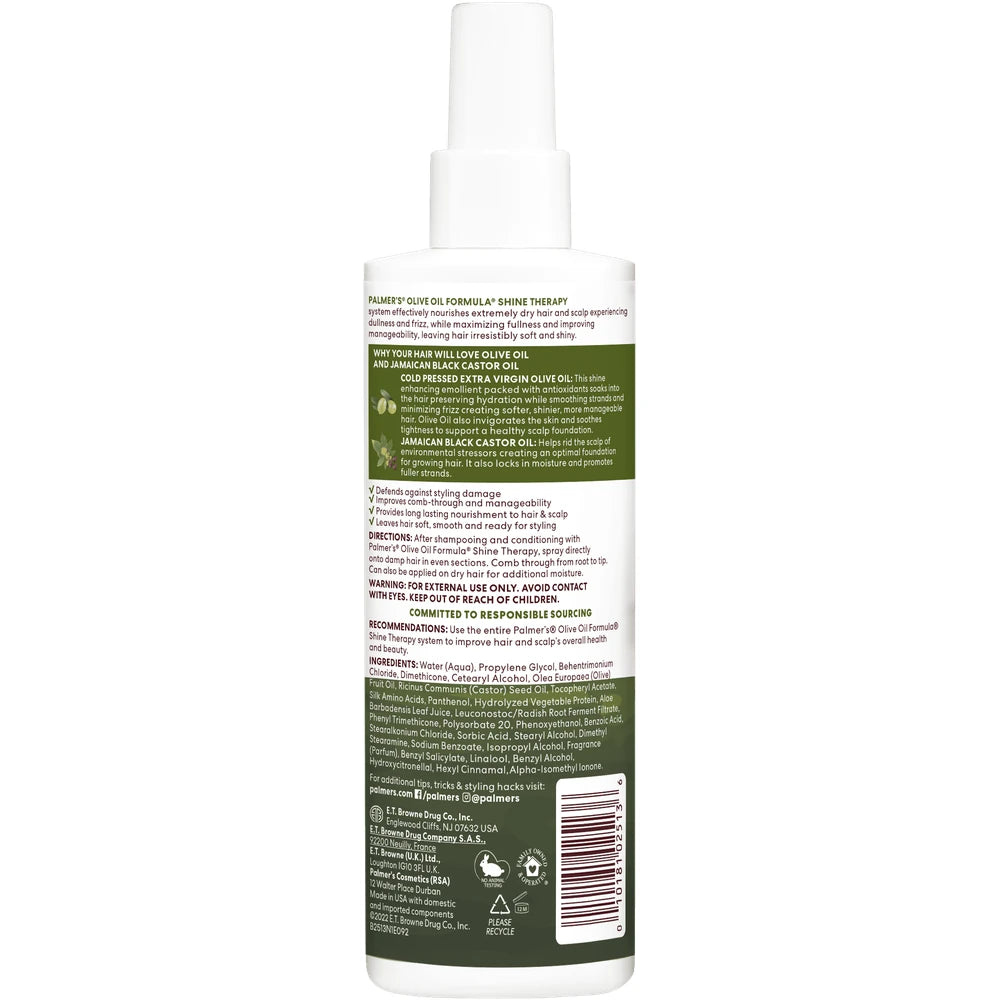 Palmer s Olive Oil Formula Shine Therapy Leave-In Conditioner 8.5 oz. (Pack of 6)