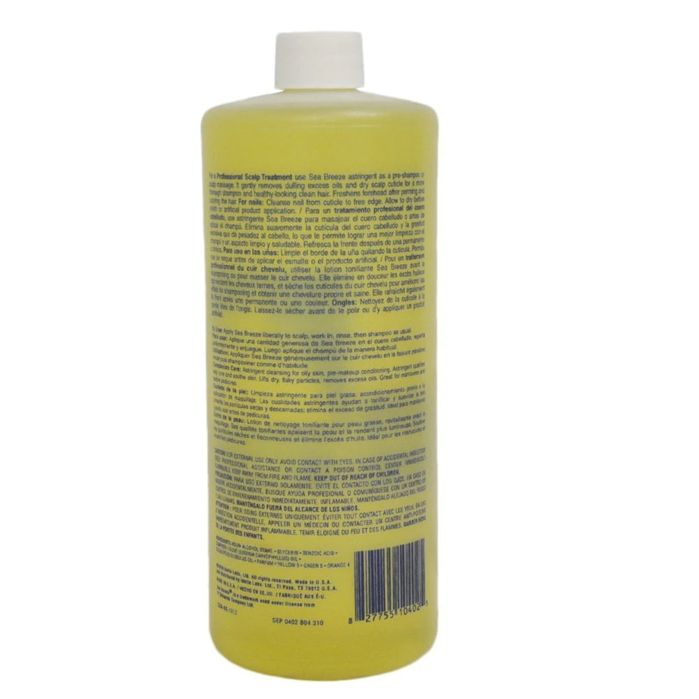 Sea Breeze Astringent for Skin Scalp and Nails 32 oz. (Pack of 12)