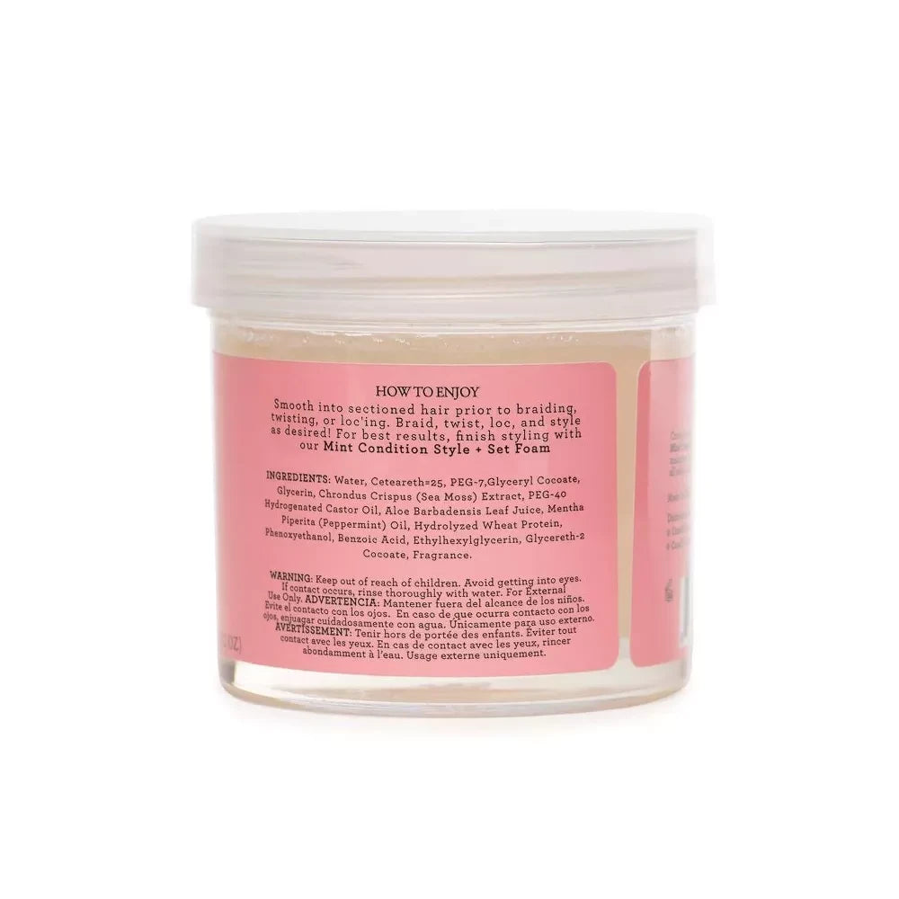 CAMILLE ROSE Mint Condition Nourishing Braiding Gel - Extreme Hold, Sea Moss & Aloe Vera, 12oz (Pack of 6)