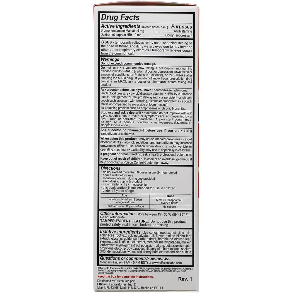 Rompe Pecho FLU 6 oz (Pack of 24)