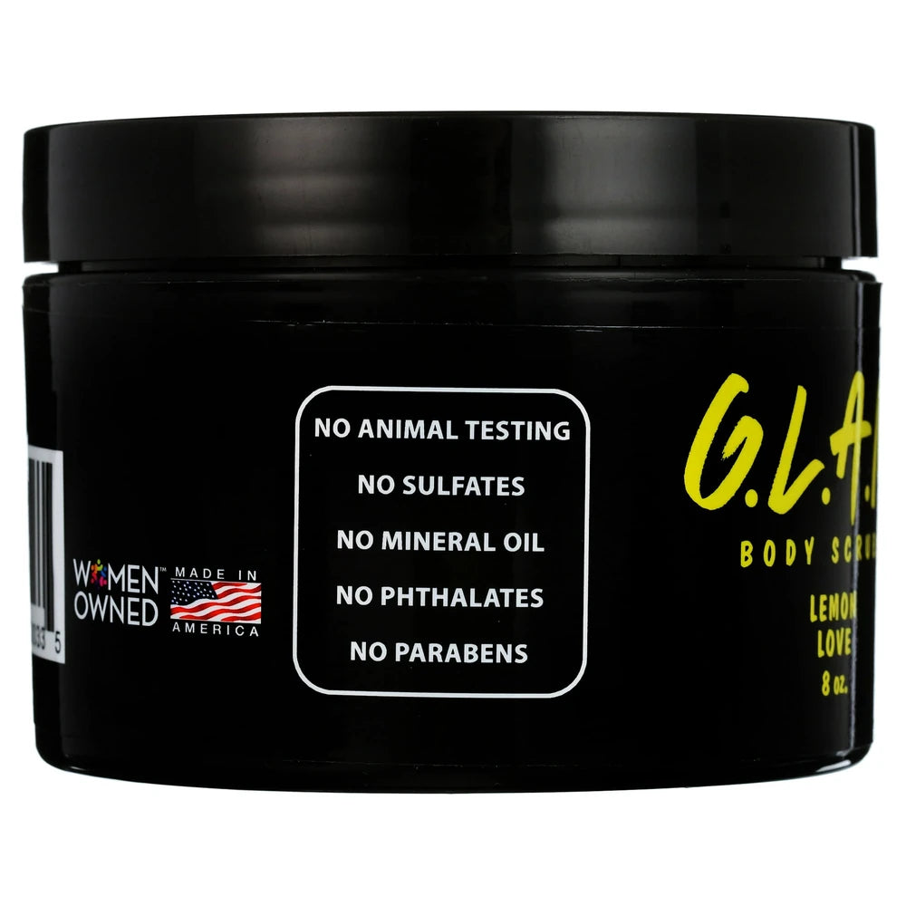 GLAM LEMON LOVE BODY SCRUB 8 Oz (Pack of 12)