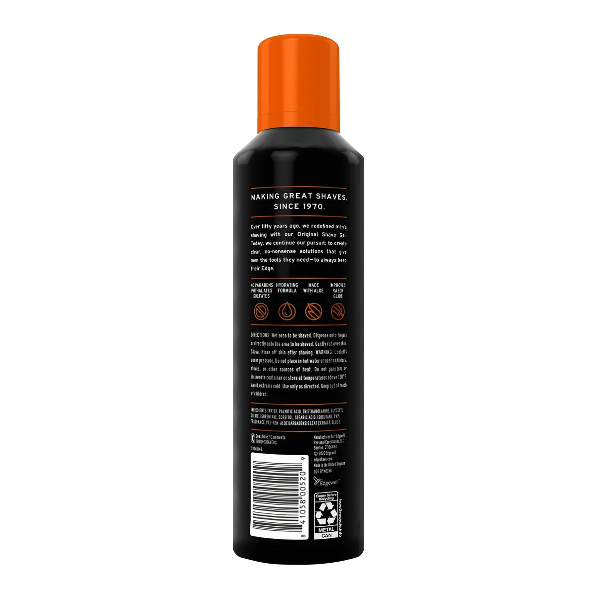 Edge Advanced Shaving Gel Sensitive Skin With Aloe 7Oz (Pack of 6)