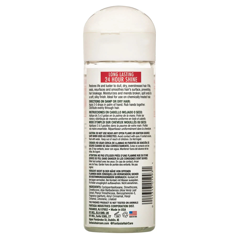 Fantasia High Potency IC Hair Polisher, Aloe Enriched 6 oz. All Hair Types- (Pack of 6)