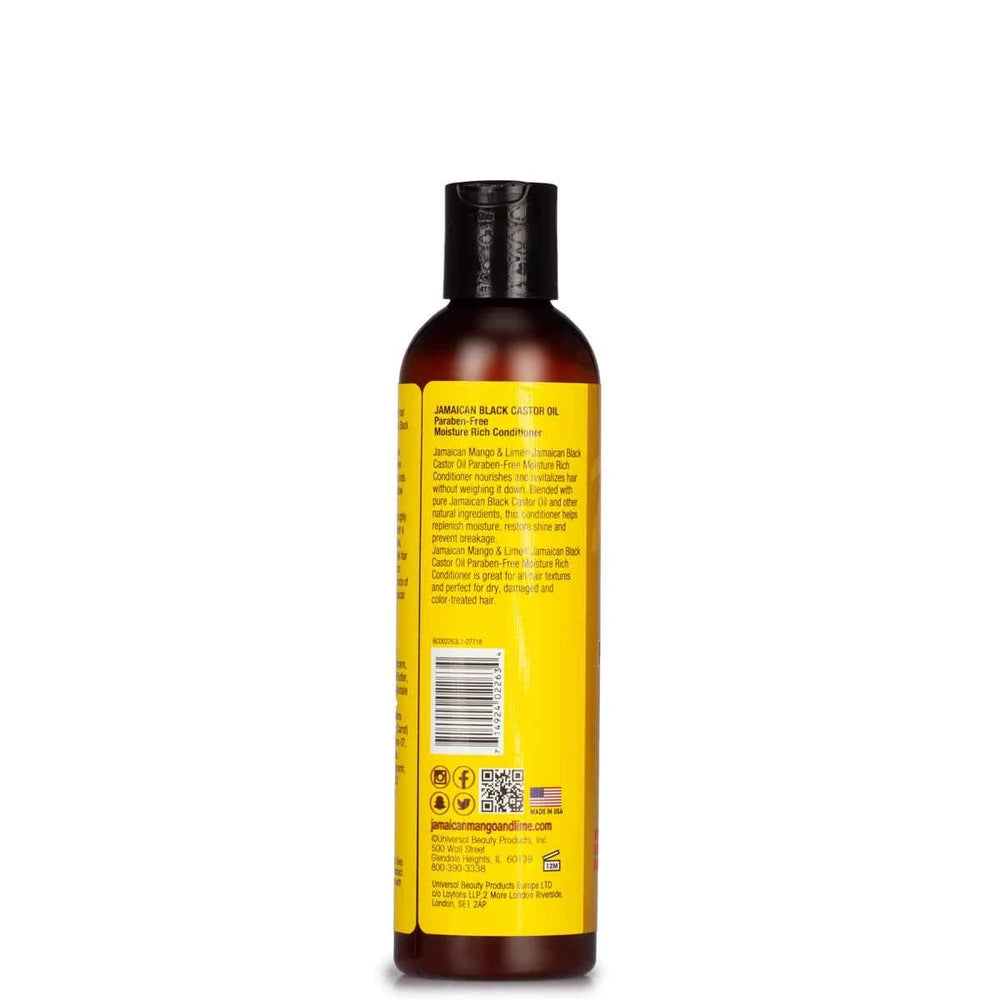 Jamaican Mango Lime - Black Castor Oil Moisture Rich Conditioner 8. Oz (Pack of 6)