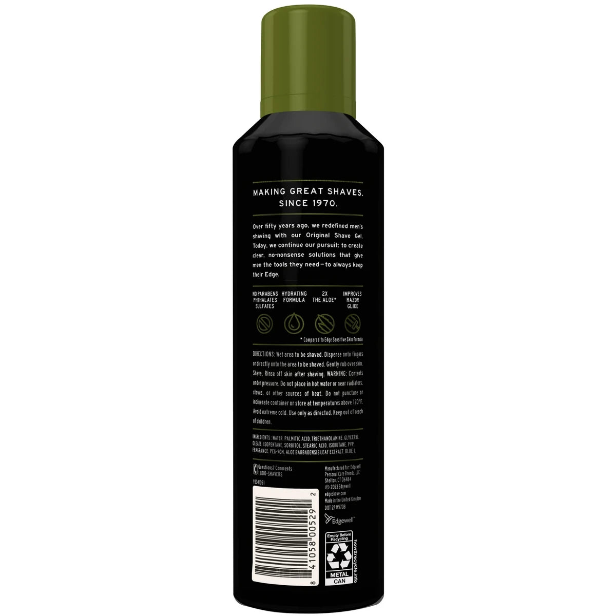 Edge Shave Gel With Soothing Aloe 7Oz (Pack of 6)