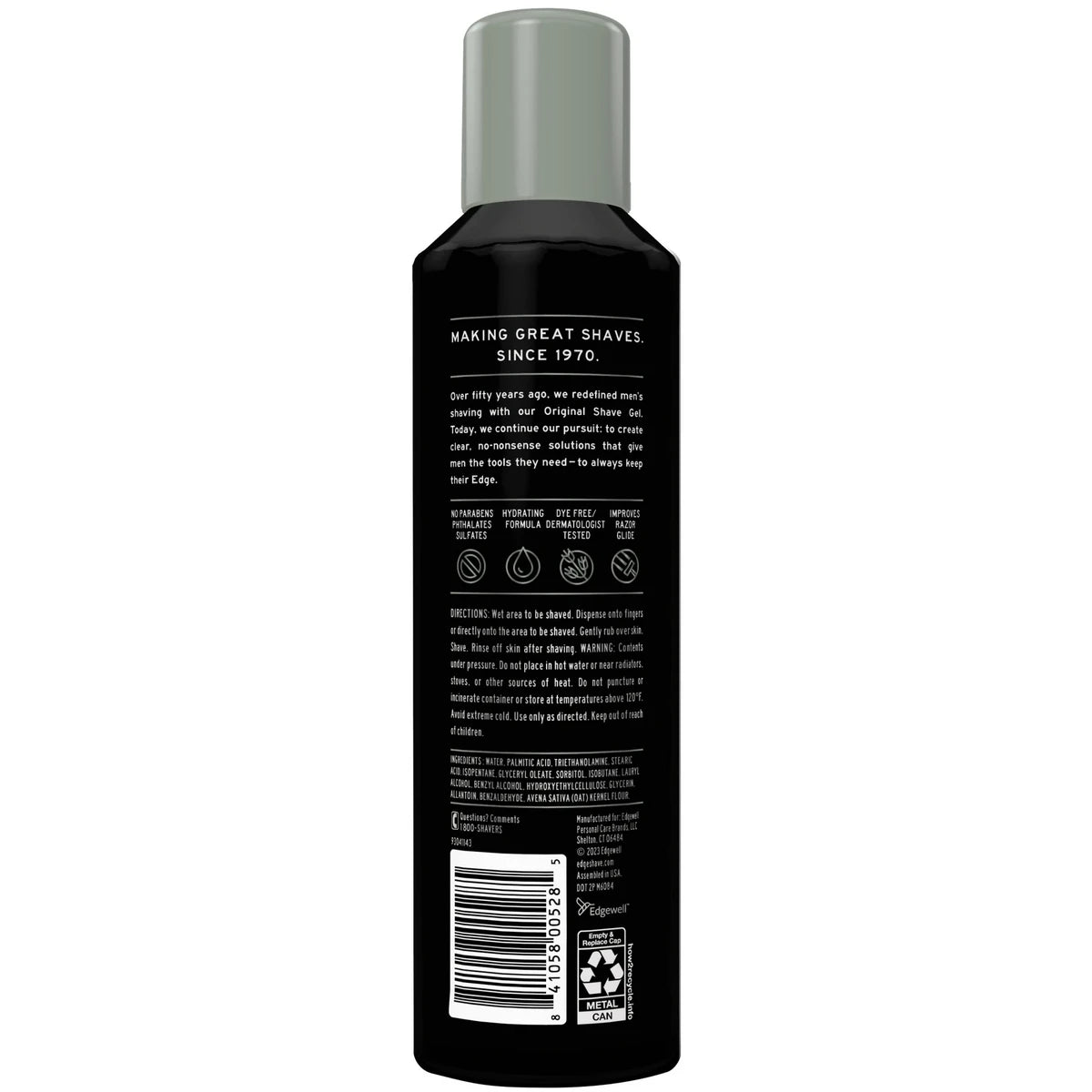 Edge Ultra Sensitive Shave Gel With Oat Meal Fragrance Free 7Oz (Pack of 6)