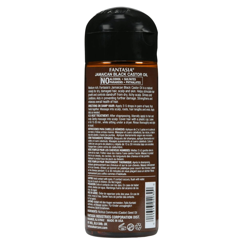 Fantasia Jamaican Black Castor Oil Ounce .6 Oz (Pack of 6)