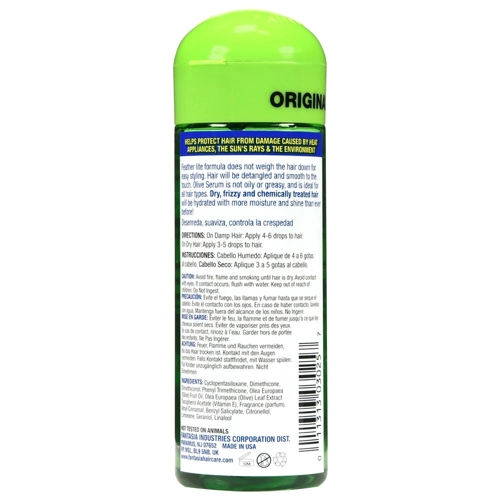 Fantasia High Potency IC Moisturizing Shine Enhancing Hair Serum with Vitamin E . 6 Oz (Pack of 6)